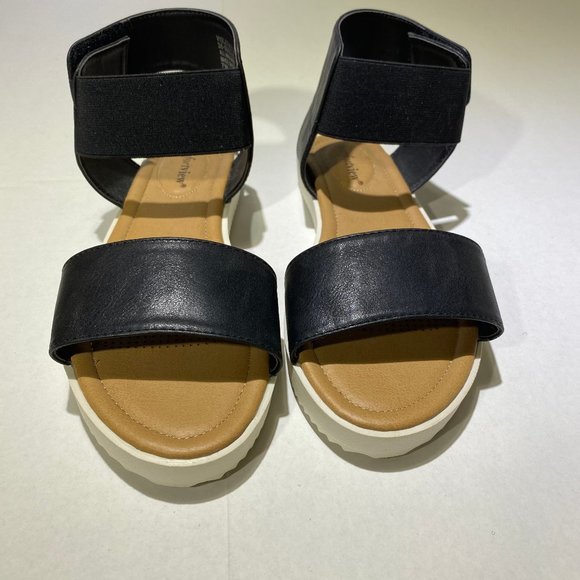 COMFORTVIEW Violet Sandal, Black, Size 7 W - Picture 10 of 10